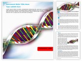 Helix DNA strand Editable PowerPoint Template