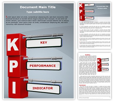 KPI Editable Word Template
