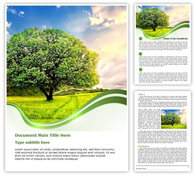 Nature Editable Word Template