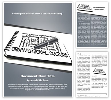 Organizational Culture Editable Word Template