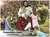 Jesus And Kids Editable Template