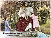 Jesus And Kids Template