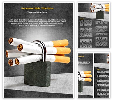 No Smoking Editable Word Template