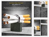 No Smoking Editable PowerPoint Template