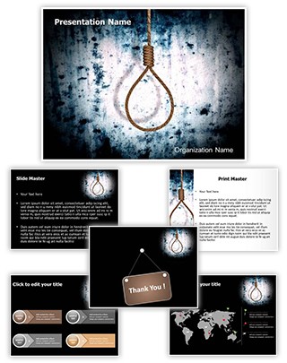 Hangman Execution Editable PowerPoint Template