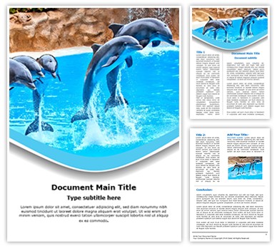 Dolphin Editable Word Template