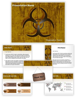 Bio Hazard Symbol Editable PowerPoint Template