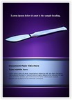 Surgical scalpel Editable Template