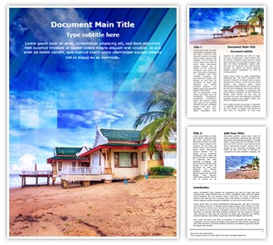 Exotic Thailand Vacation Editable Word Template