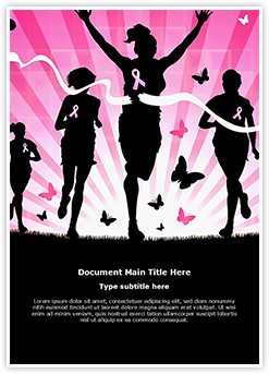 Breast Cancer Awareness Marathon Editable Word Template