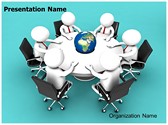 Global Business Meeting 3D Animated PPT Template