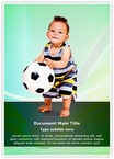 Soccer Kid Editable Template