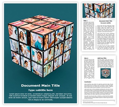 Medical Cube Editable Word Template