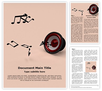 Music Notes Editable Word Template