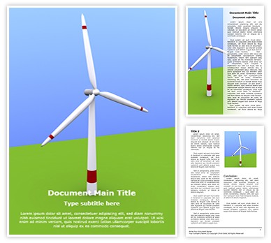 Windmill Editable Word Template