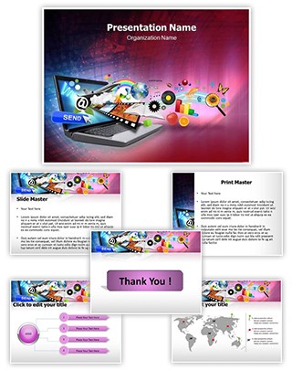 Laptop Editable PowerPoint Template