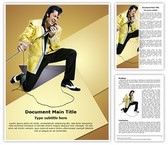 Style Elvis Presley Editable PowerPoint Template