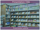 Bookshelves Library Editable PowerPoint Template