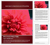 Dahlia Flower Free PowerPoint Template