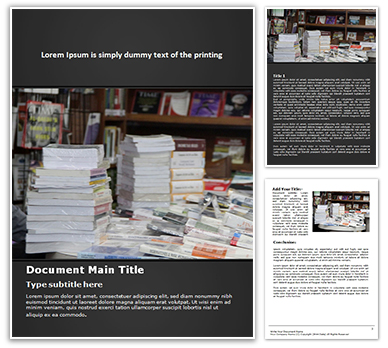 Book Exhibit Free Word Template