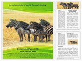 Equus Quagga Editable PowerPoint Template