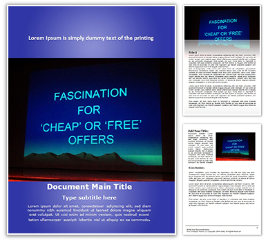 Business Offers Free Word Template