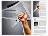 knife Killing Editable PowerPoint Template