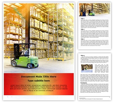 Warehouse Editable Word Template