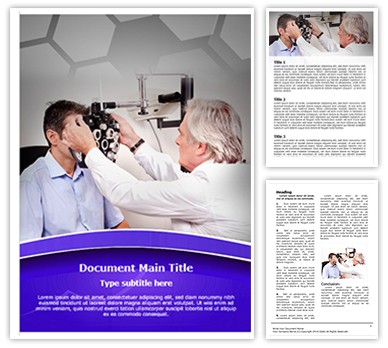 Ophthalmic Exam Editable Word Template