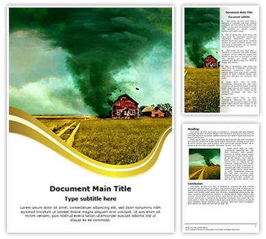 Tornado Editable Word Template