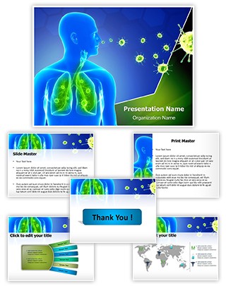 Lung Infection Editable PowerPoint Template