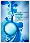 Blue Bubble Abstract Editable Template