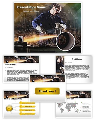 Steel Industry Editable PowerPoint Template