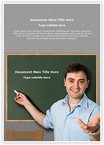 Teacher Male Editable Template