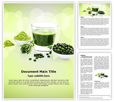 Antioxidants Food Editable Word Template