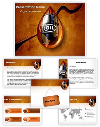 Oil Drop Editable PowerPoint Template