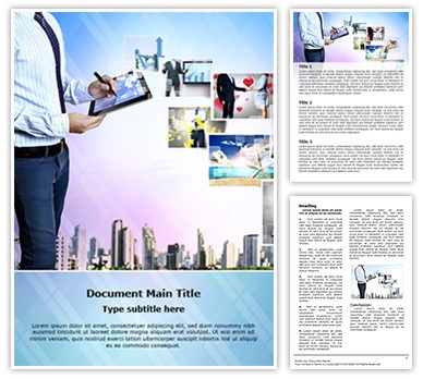 Hytech Businessman Editable Word Template