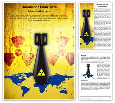 Radioactive Nuclear Threat Editable Word Template