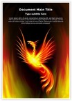 Rebirth Burning Phoenix Editable Template
