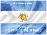 Argentina Flag Editable PowerPoint Template