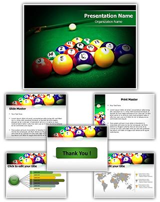 Billiard Table Editable PowerPoint Template