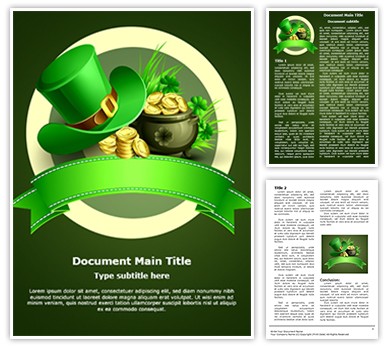 St Patricks Day Editable Word Template