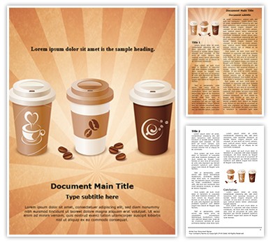 Starbucks Coffee Editable Word Template