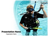 Scuba Diver Editable PowerPoint Template