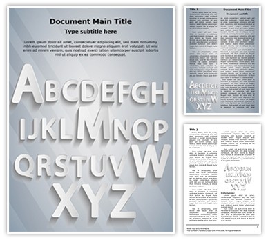 Typography Editable Word Template