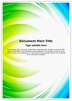 Blue with Green Abstract