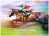 Horse Race Editable PowerPoint Template