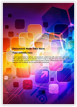 Colorful Abstract Editable Word Template