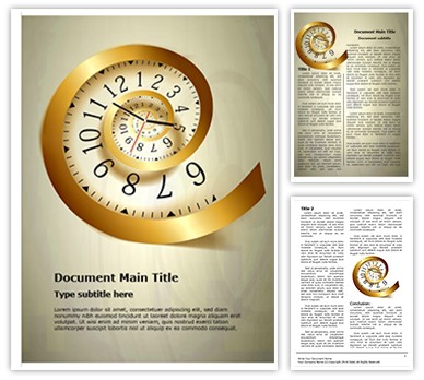 Infinity time Editable Word Template