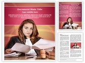 Young Judge Editable PowerPoint Template